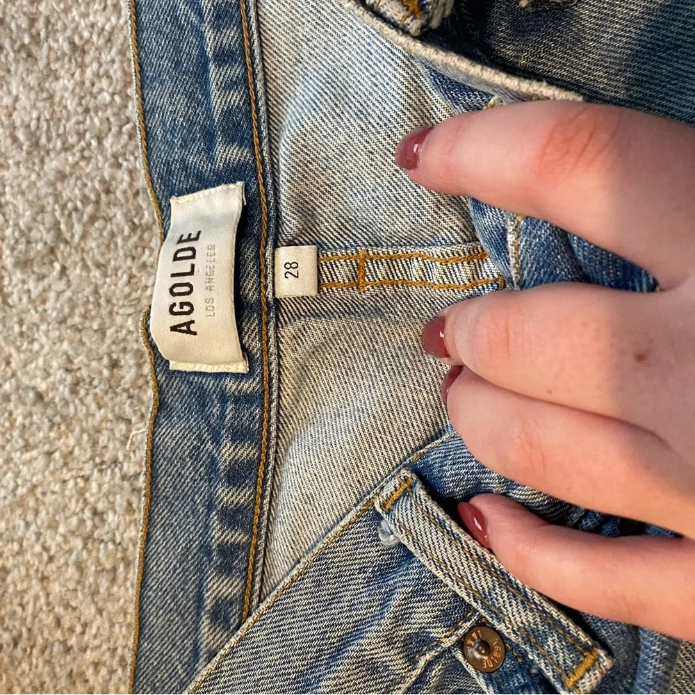 AGOLDE Relaxed Boot Cut Jeans Raw Hem - Picture 5 of 8